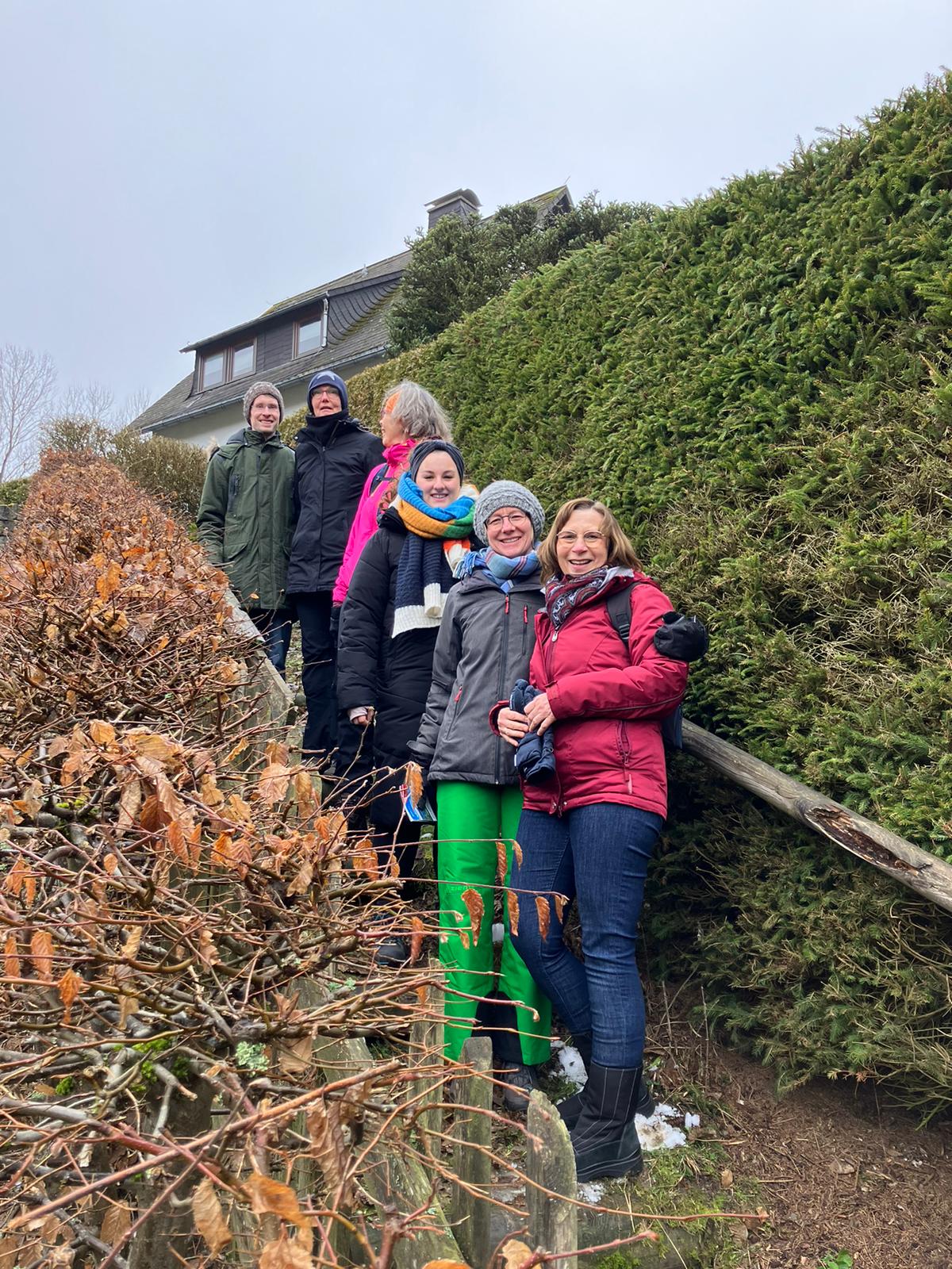 Das TheO-Team auf der Wanderung zur Graf Stolberg Hütte